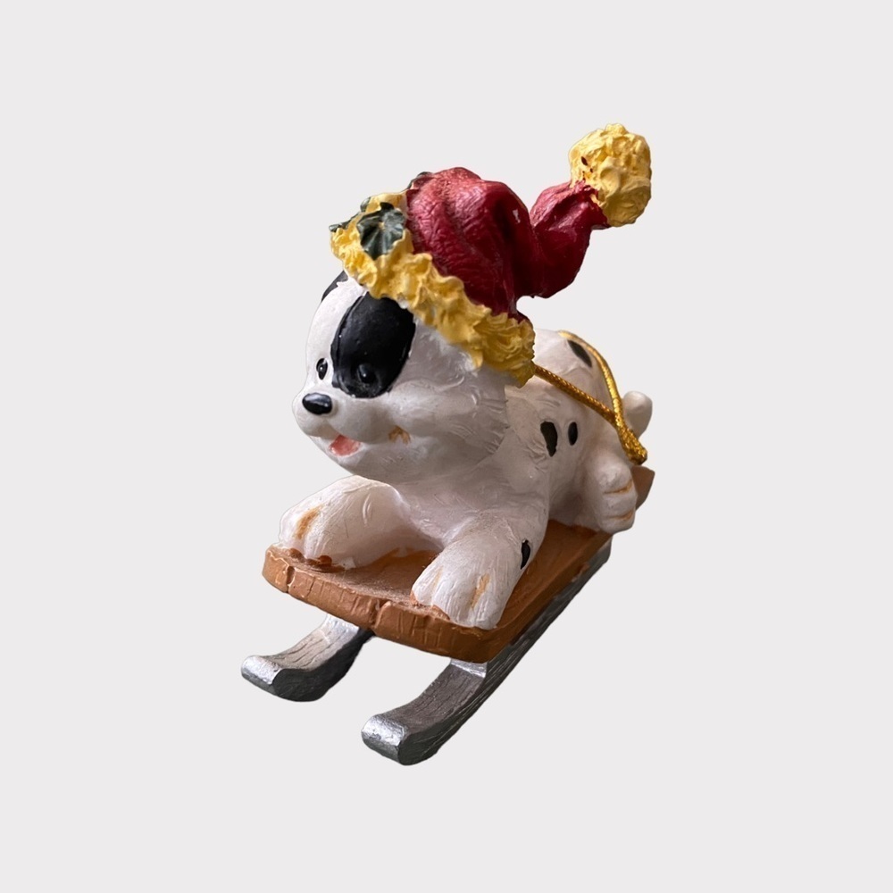 3/$15 Puppy Ornament on Sled  (SC)